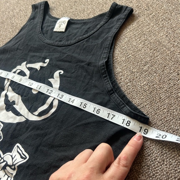 Crooks & Castles, size Small, black tank. White bank robber graphic - Picture 4 of 5